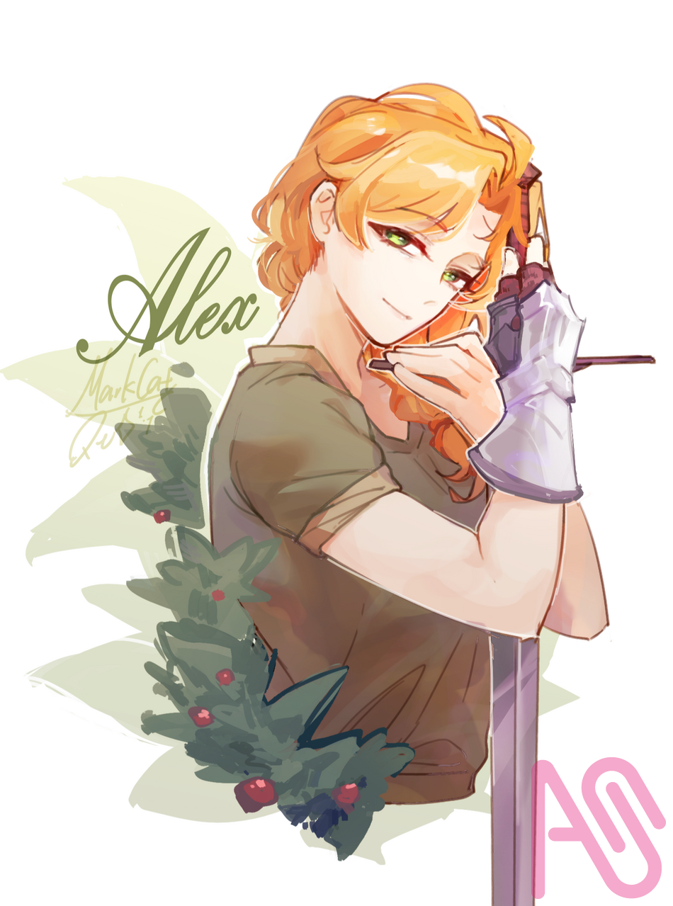 Alex and the Sword | 剑与爱丽克斯 Illust of 萌爆了的阿喵 fanfic girl Minecraft sword 我的世界 minecraftalex
