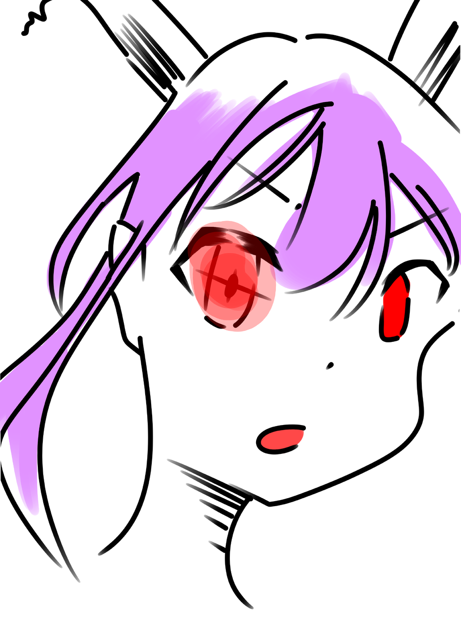 ｢私の眼を見てお話して下さい！！｣ Illust of KOMEME medibangpaint Touhou_Project 鈴仙 うどんげ 鈴仙・優曇華院・イナバ LEVEL1ありがとう！！ うどんちゃん