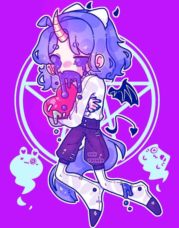 It Doesn T Look Scary At All Haha Tam Tucker イラスト Art Street アートストリート