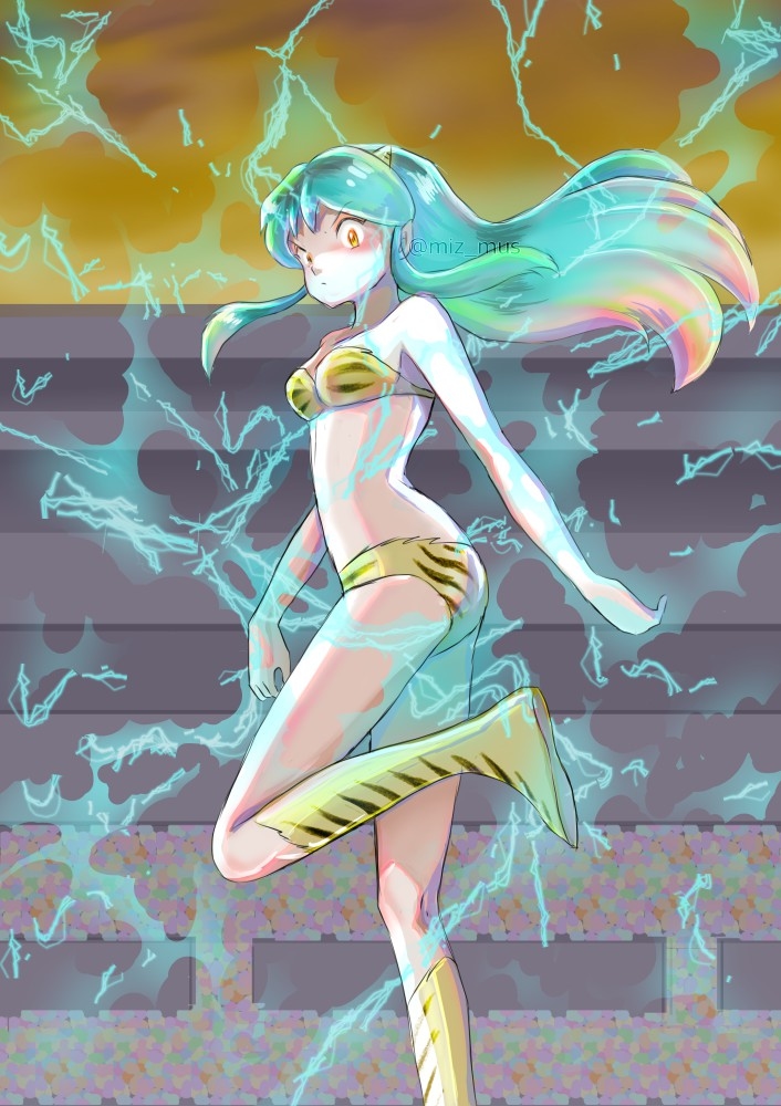 うる星やつら】初電撃ラム【グリザイユ画法】 MIZ