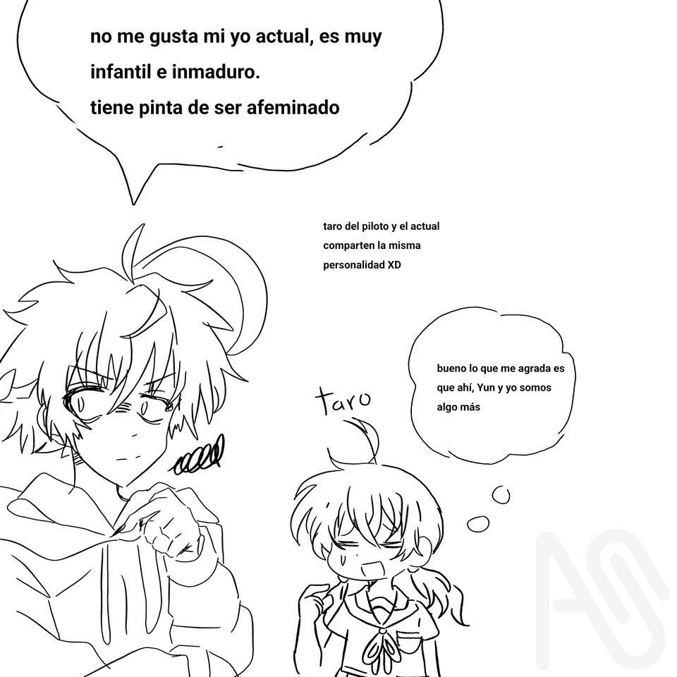 Taro,Naoko y Yun del piloto opinan del manga Illust of HideKAI MyFriendIsADemon ¡MiAmigoEsUnDemonio! 私の友人は悪魔！
