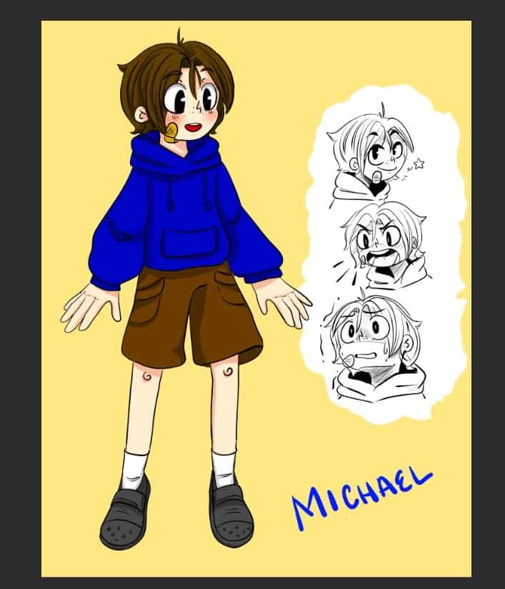 Oc Character Sheet Michael Cookie Saurs Illustrations Art Street