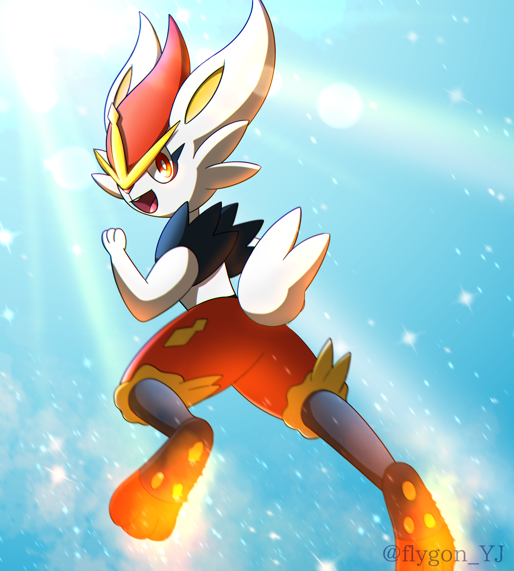 ポケモン エースバーン フィギュア アクション Cinderace 新 f88S ポケモン エースバーン フィギュア アクション 新品 海外限定 関節可動