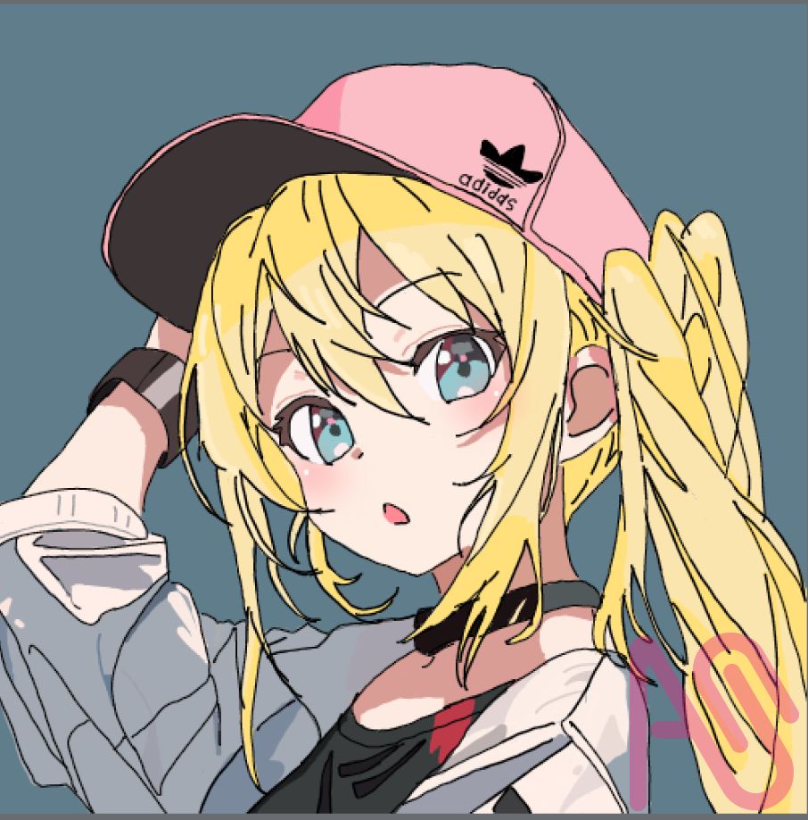 街頭風格的少女 Illust of アリス 長髮 女生 自創人物 黃毛 街頭風