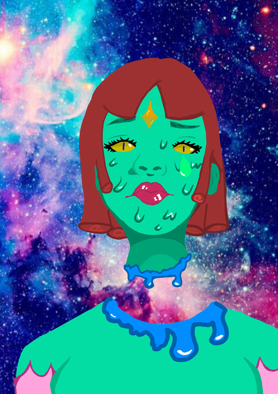 Alien girl Peter Soiler - Illustrations ART street