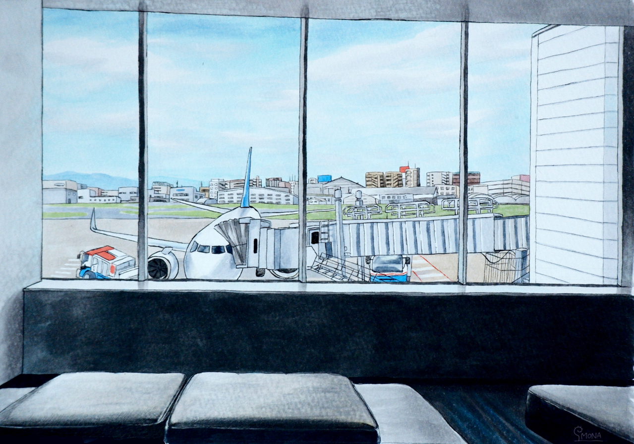 静かな飛行場 さわらび もな Illustrations Art Street