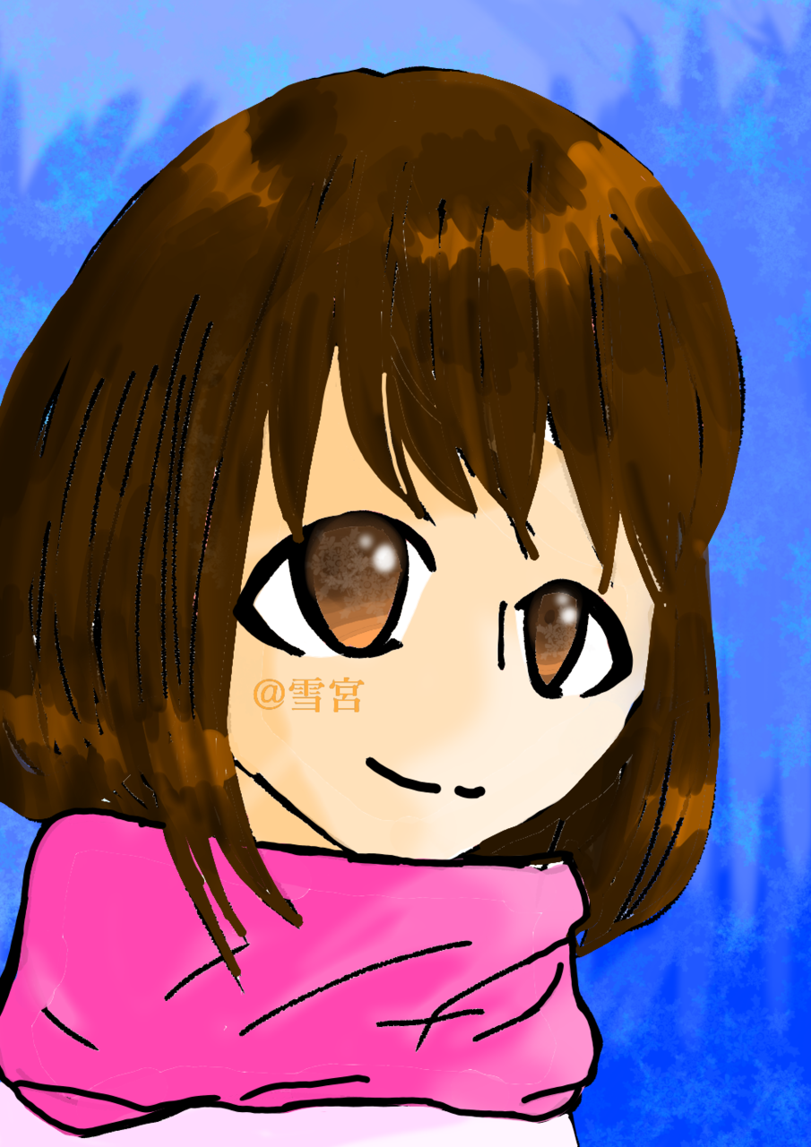 茶髪の少女 雪宮 イラスト Art Street アートストリート