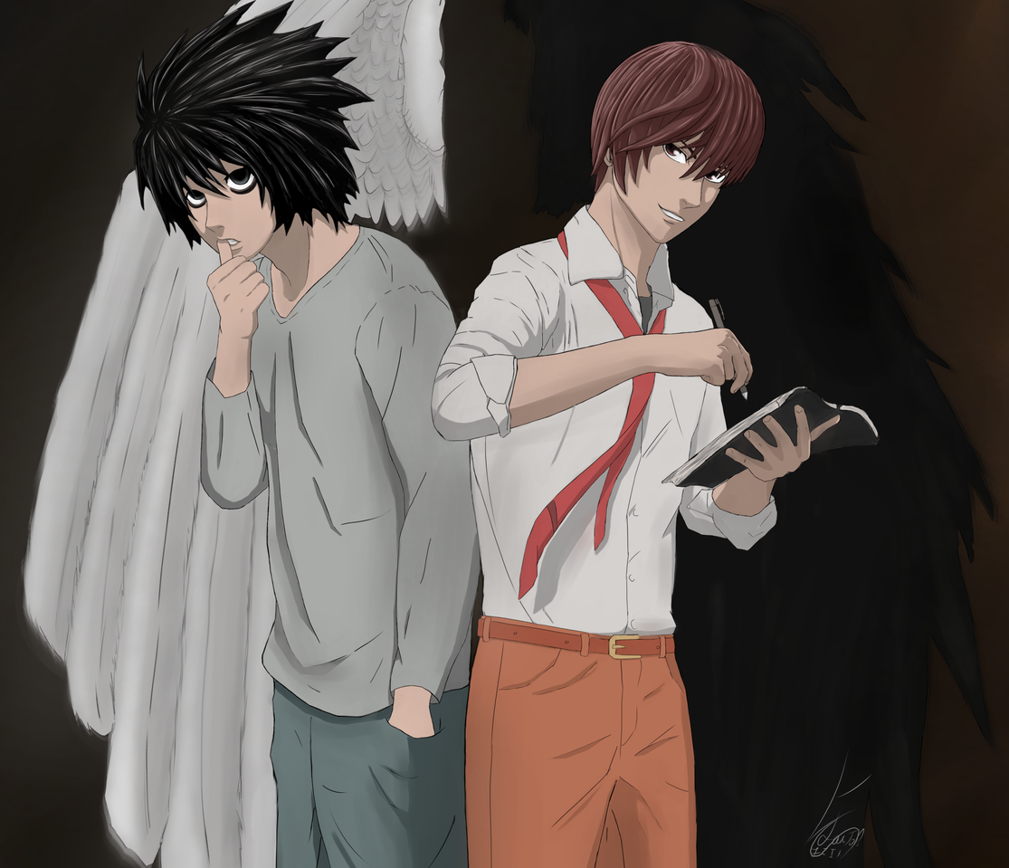 Death Note L And Light Danierumanga Illustrations Art Street