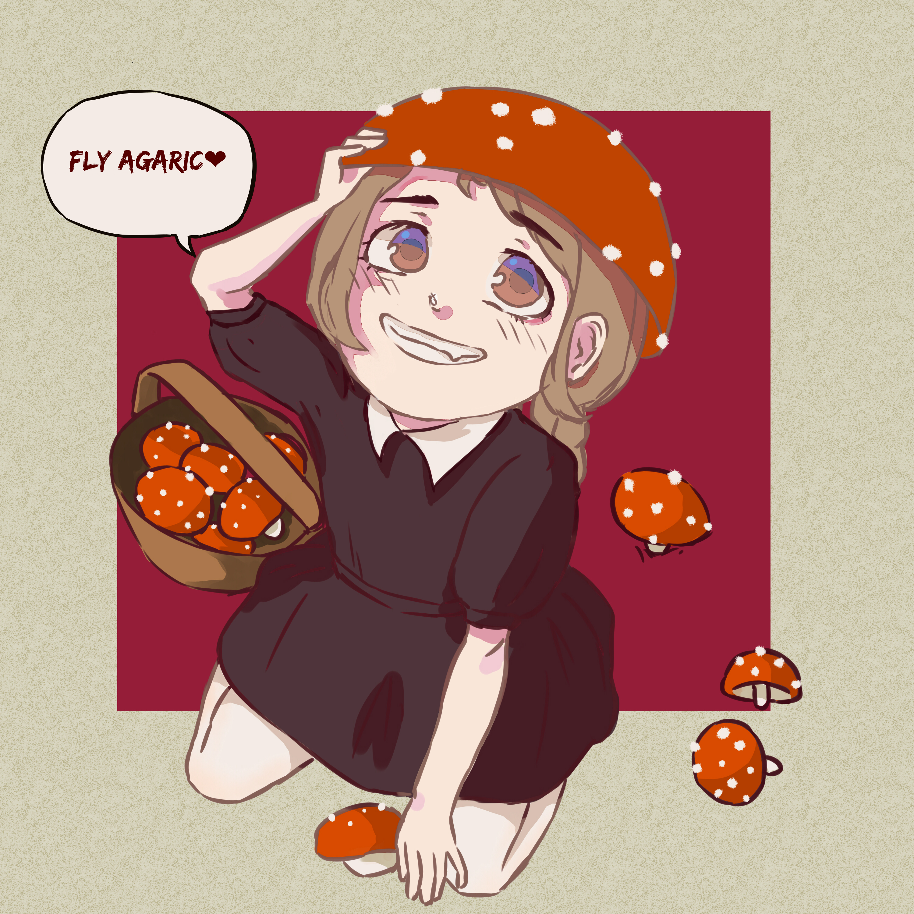 来点毒蝇伞吗 仔小蛤 イラスト Art Street アートストリート