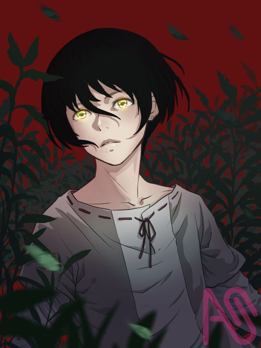 Illust of 鳳小羽 ダークファンタジー 黒髪 boy shonen