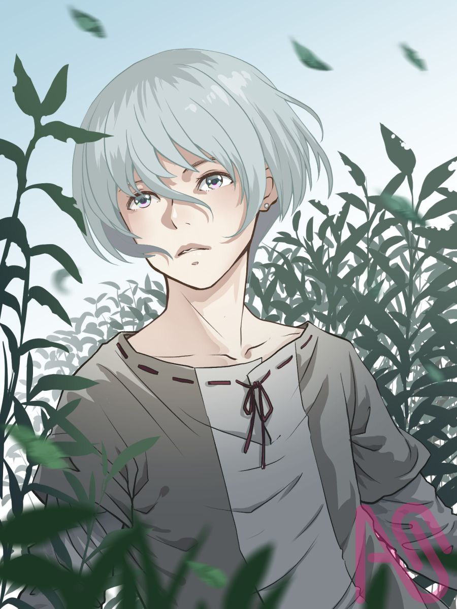 Illust of 鳳小羽 ダークファンタジー 黒髪 boy shonen