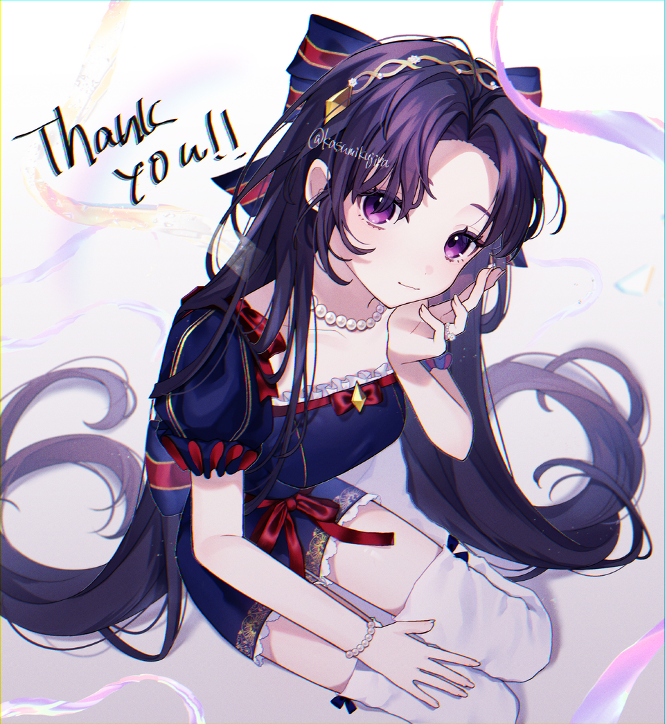 💜Commission🍎 Illust of 冬路くじら girl CLIPSTUDIOPAINT illustration kawaii longhair