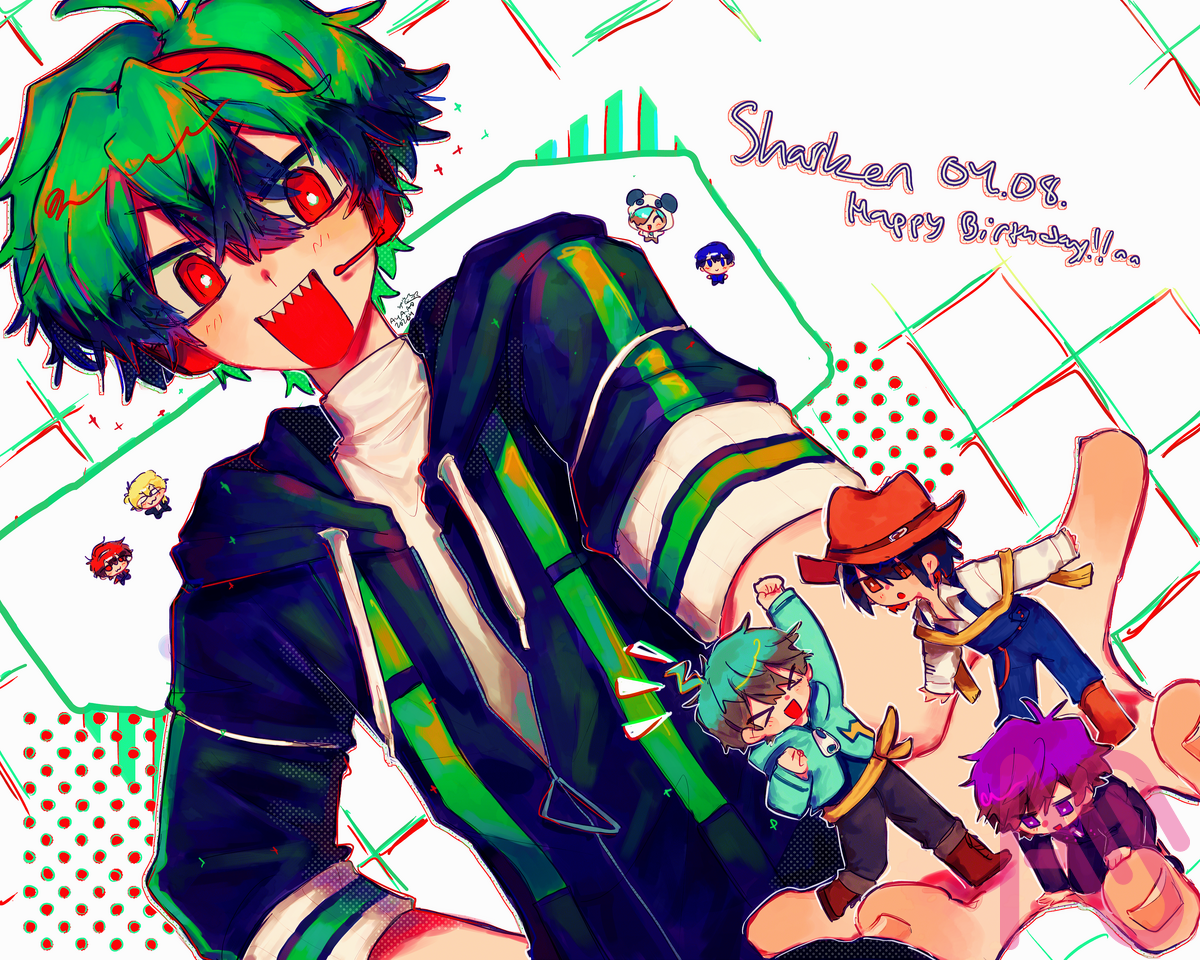 syark Illust of ayaao fanart 実況者 medibangpaint boy シャークん モノパスケッチ モノパス