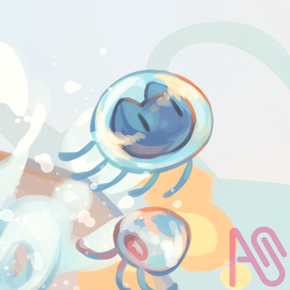 畢冊封面🪼 Illust of クロク 鹿 impasto original medibangpaint boy oc jellyfish