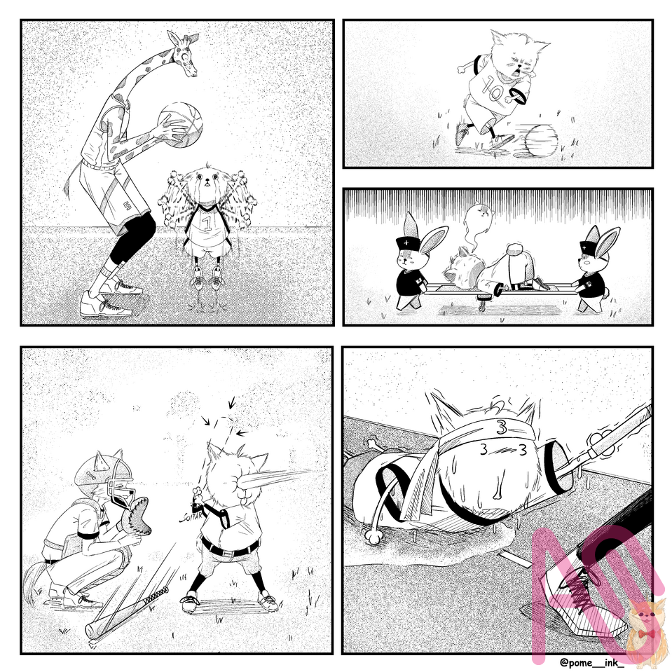 Medal for Existing 🎖️ Illust of Pome Comics dog anime original manga oc medibang kawaii deporte