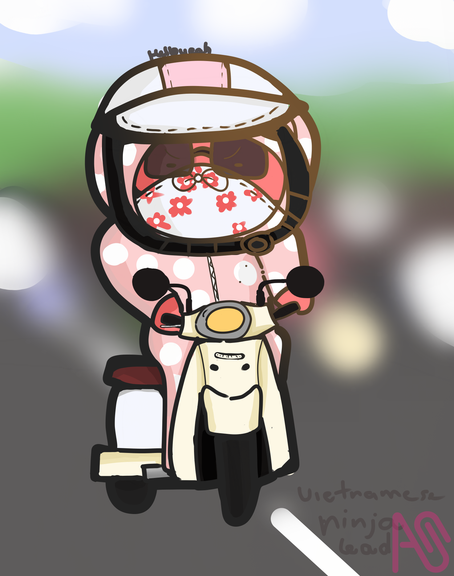 vietnamese ninja lead helloyeah Illustrations ART street