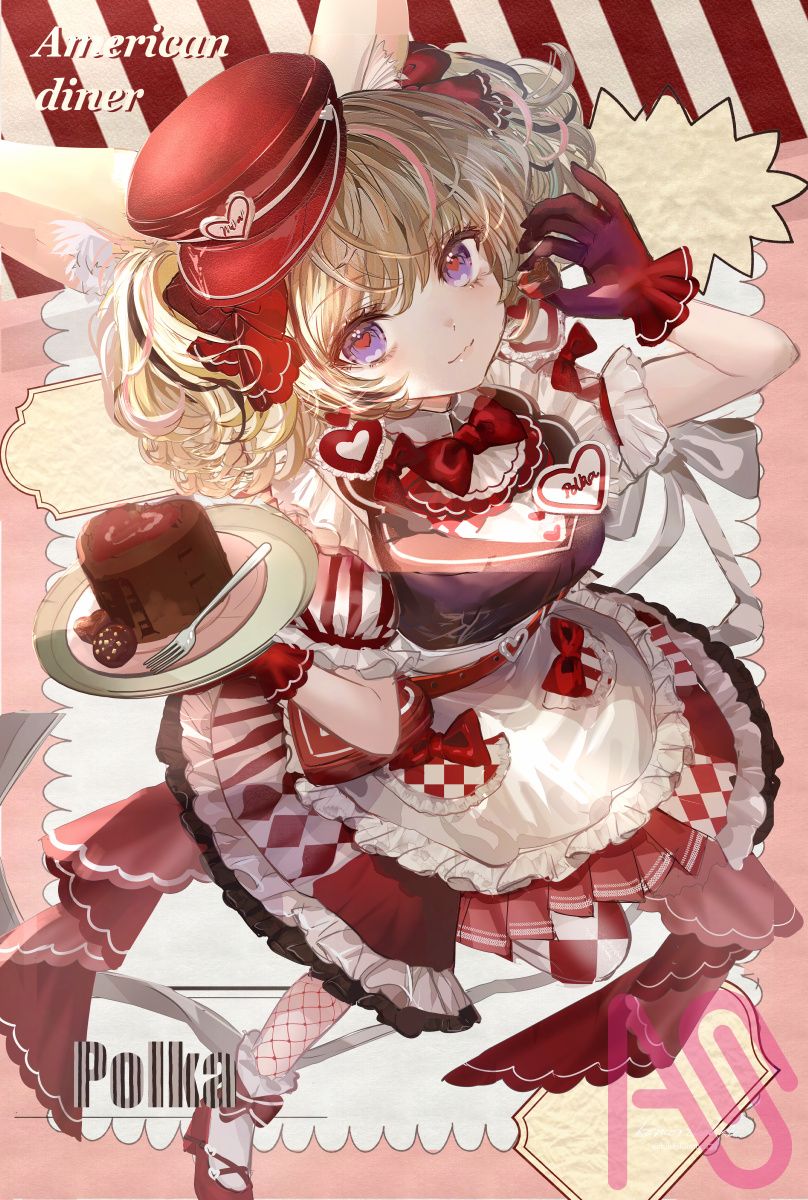  尾丸ポルカ様ファンアート🍫  Illust of こもりひっき🦋初書籍★メルヘンファンタジー衣装アイデアbook girl illustration digital animal_ears hololive 尾丸ポルカ 絵まる
