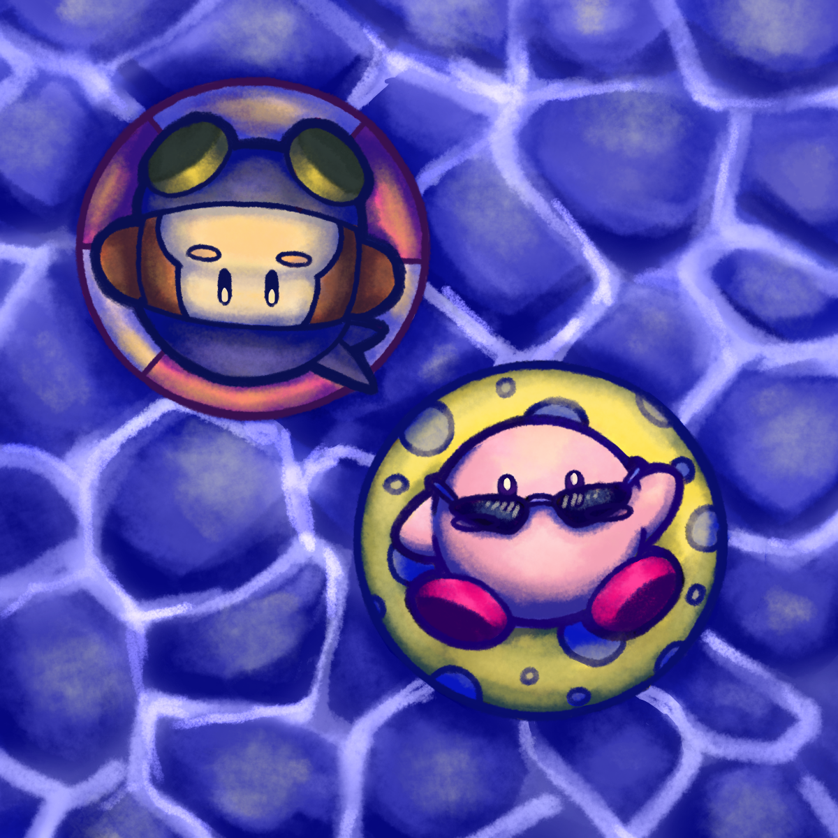 Kirby and Bandana Dee