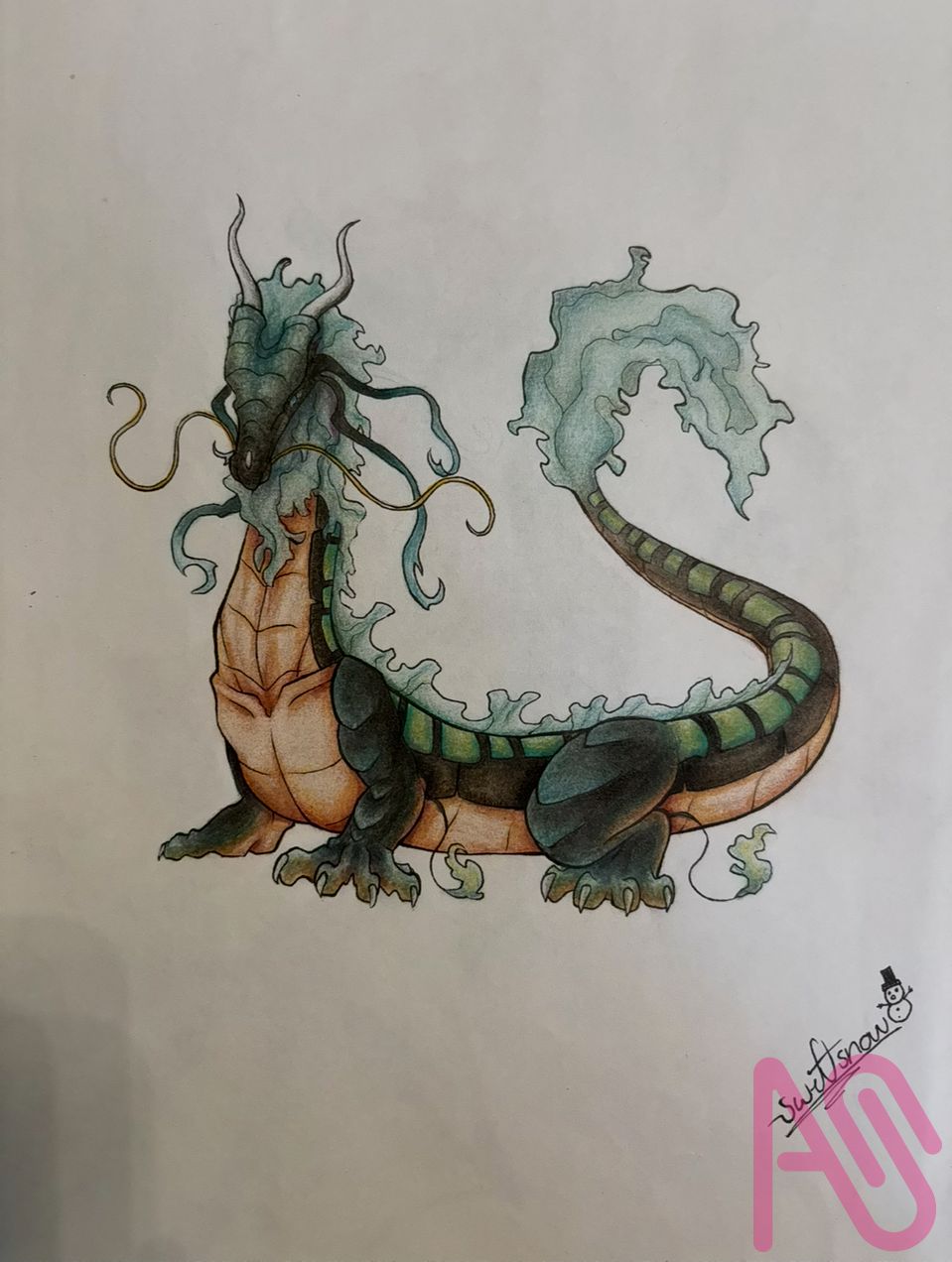 Mist Hashira but as a dragon! Illust of xSwift_Snow dragon Demonslayerdragon