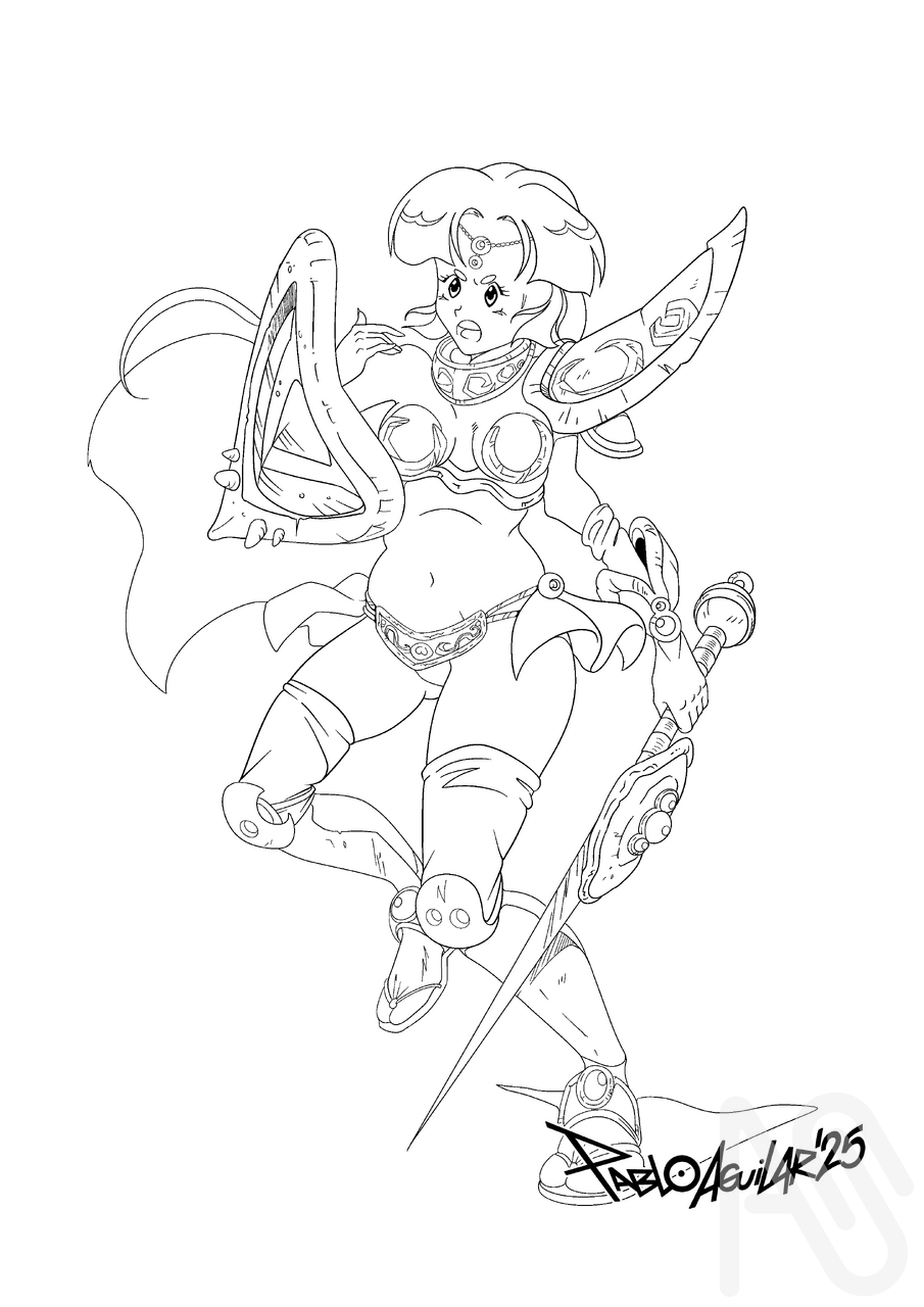 POW Fighter! Illust of PABLO AGUILAR character manga oc shonen fighting characterdesign pelea batallas acción,