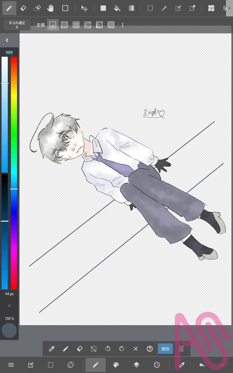 傾斜【グロ注意。】 Illust of &night gore