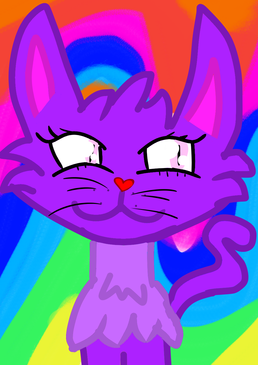 Kitty kat EmeraldGemza Illustrations ART street