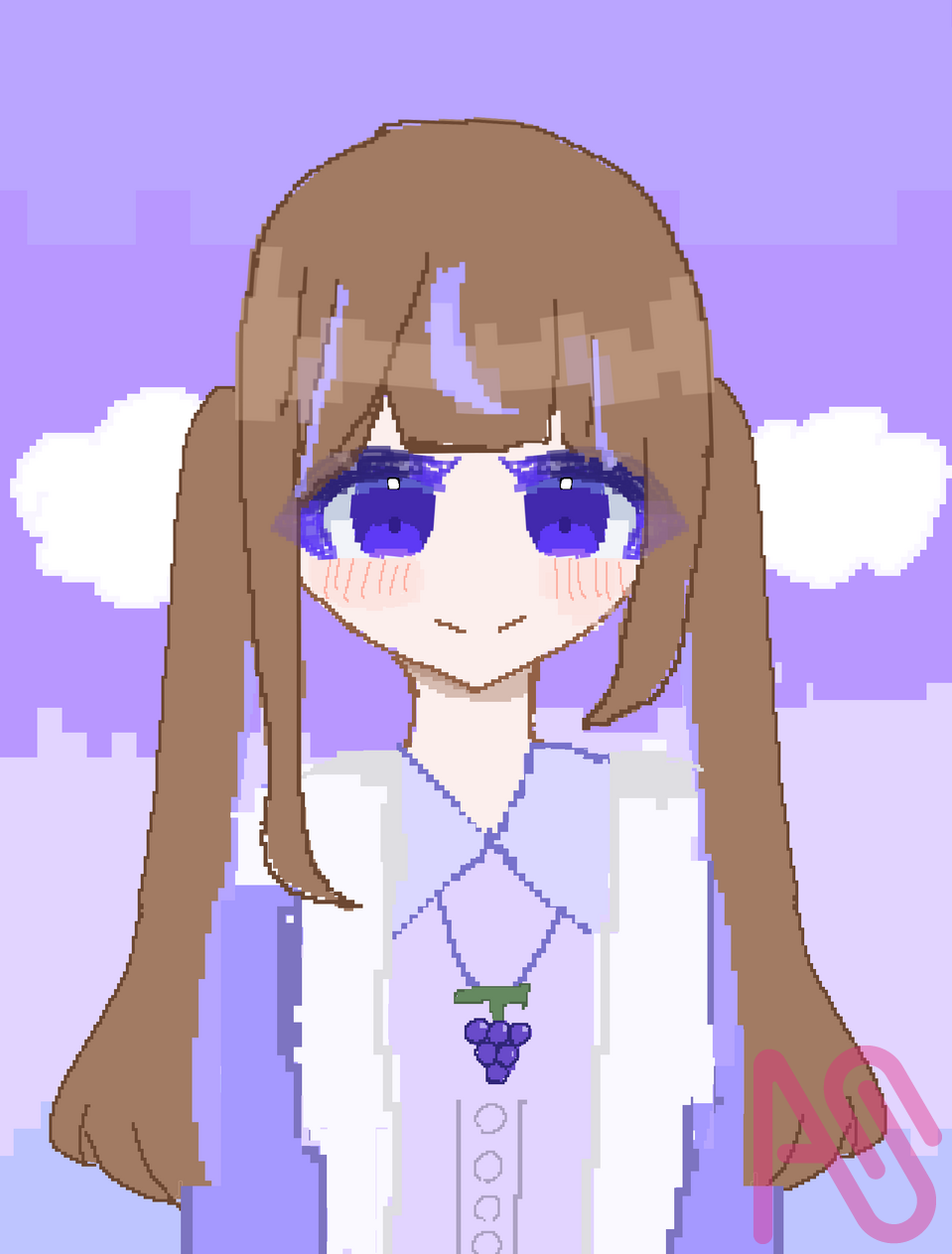 ドット絵!! Illust of ゆずは～代選中‼️～ girl pixelart 代理 バランス悪すぎ🤣