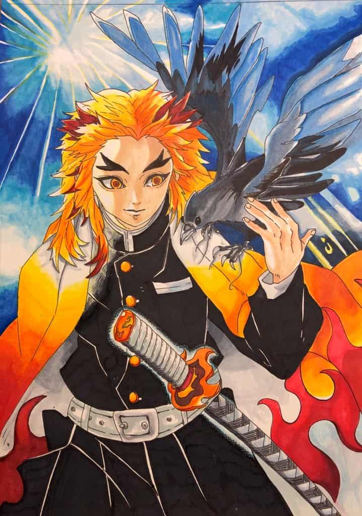 煉獄杏寿郎 Illust of 中の上系しん DemonSlayerFanartContest KimetsunoYaiba KamadoTanjirou RengokuKyoujurou