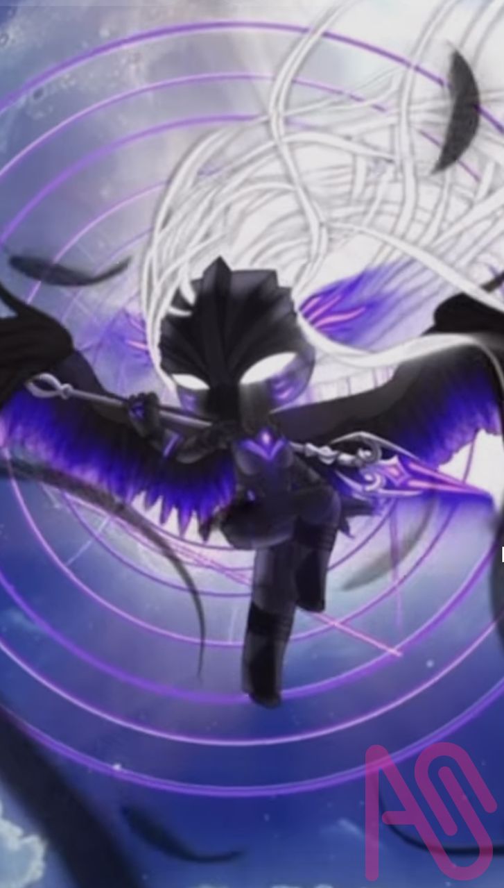 From Gacha to inverse 🖤🤍 Illust of Lunara Night🌙 moon magic cute night wings armor beautiful Oc's Gacha inverse