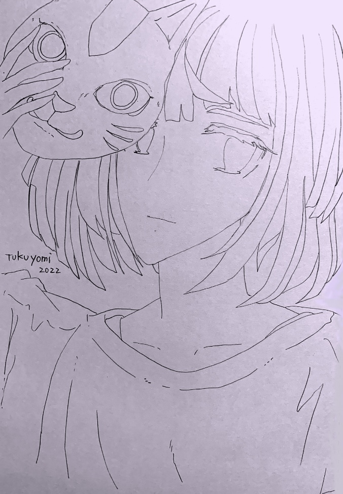 フォニイの線画が出来ました Tukuyomi Illustrations Art Street
