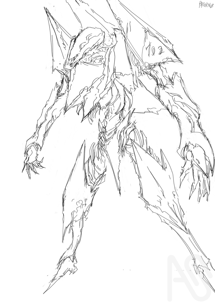 The Crimson Hawk Moth Illust of Patornz girl character person robot mecha Mecha