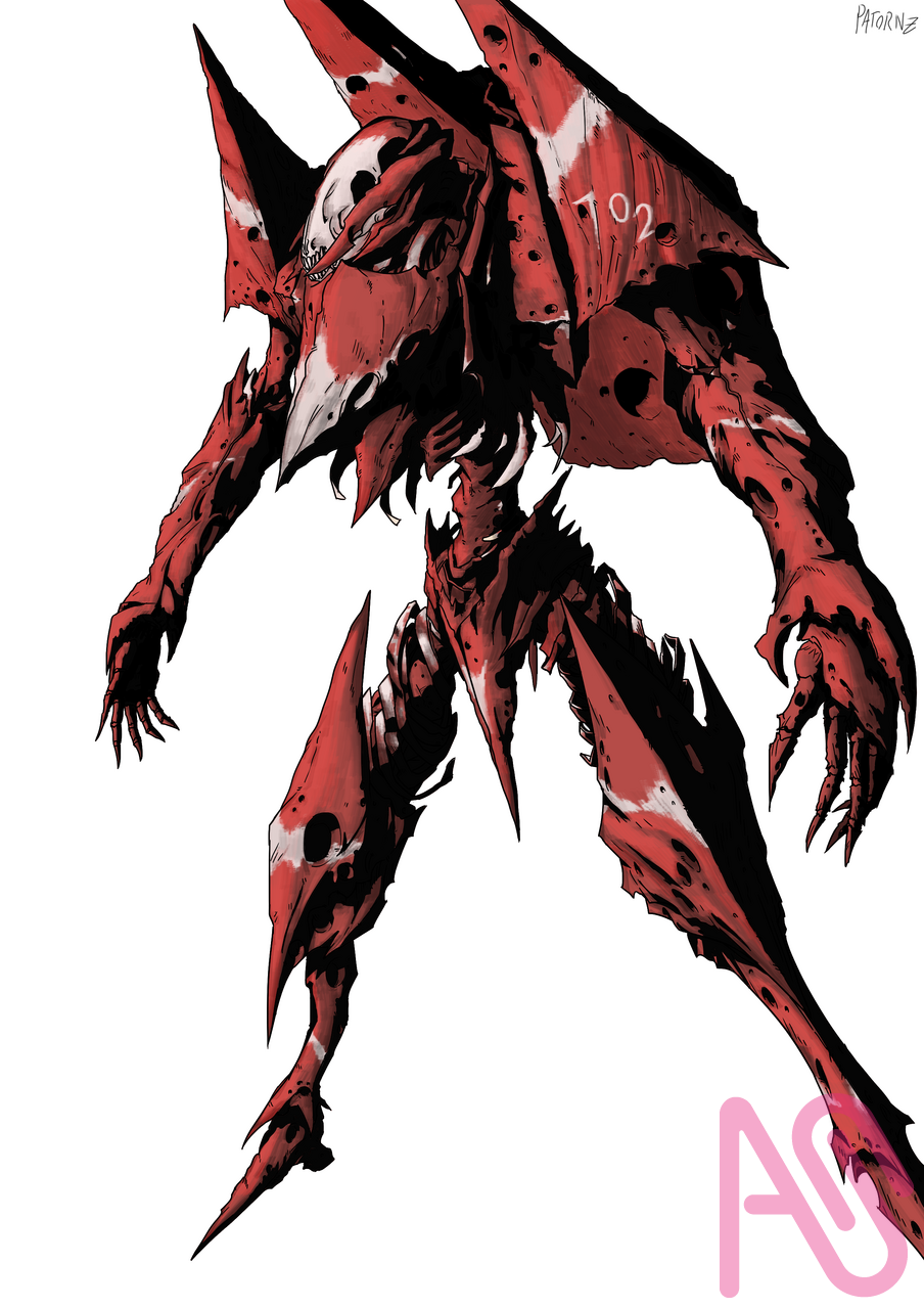 The Crimson Hawk Moth Illust of Patornz girl character person robot mecha Mecha