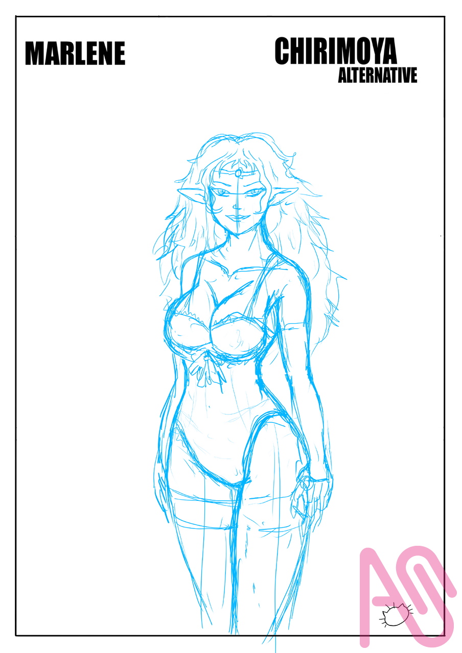 marlene  Illust of poroniel-33 original color personajes