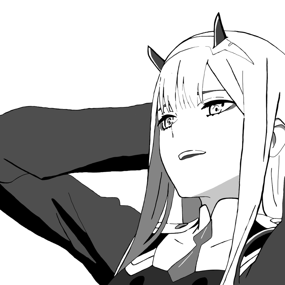 002 ゼロツー Black Raison D Etre Illustrations Art Street