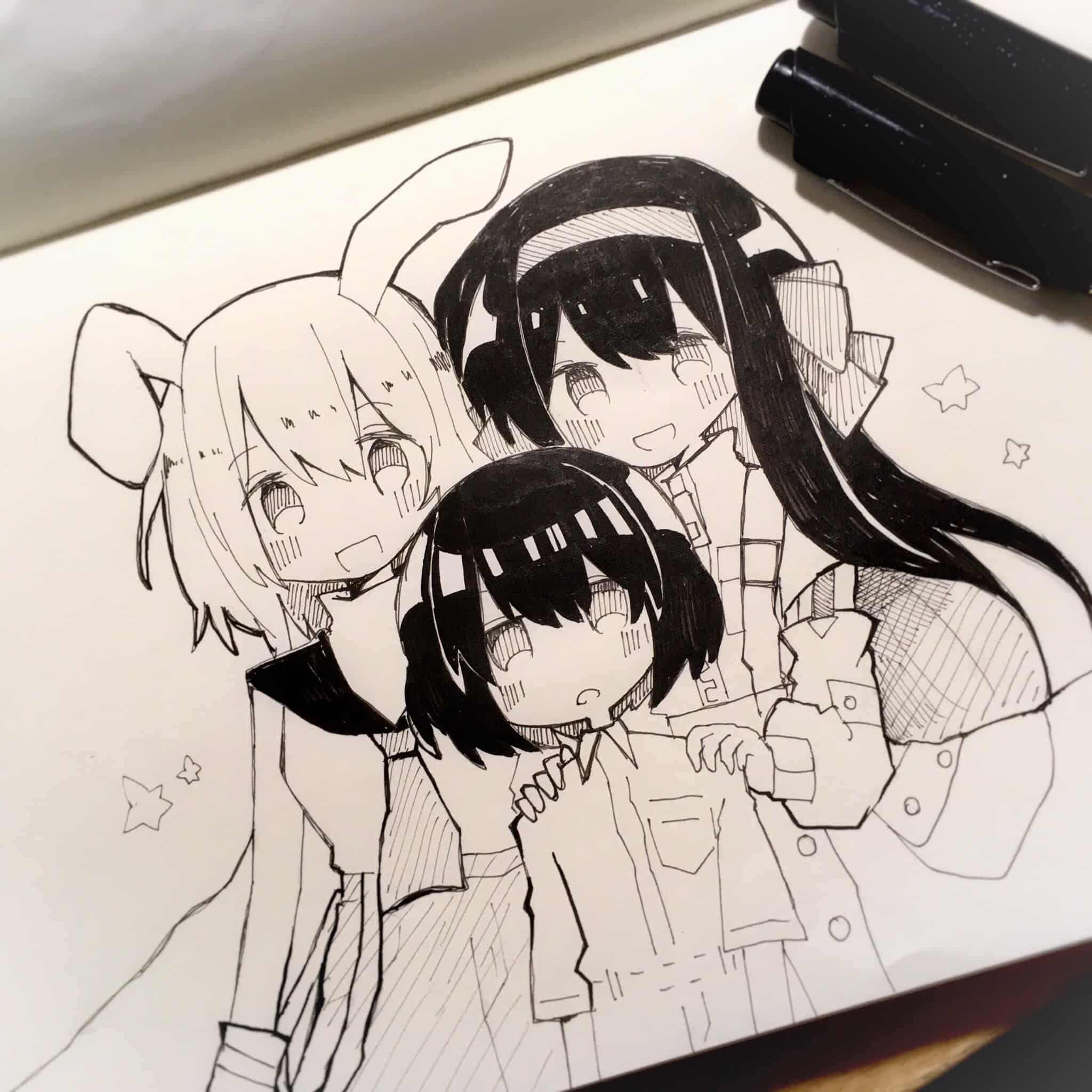 ペン画 Omanjuengine イラスト Art Street アートストリート