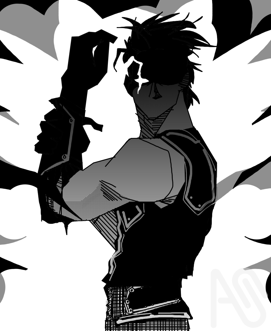 protagonist vs antagonist sketch Illust of edu.artt drawing illustration sketch art anime manga medibangpaint digital boy oc