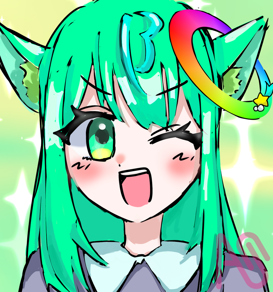 宇宙ち正解おめでとう！！ Illust of 🍫輝餅 ちょこ🎀＠代選~１/３１まで✨ girl メディバンペイント kawaii よその子 空と海の水平線