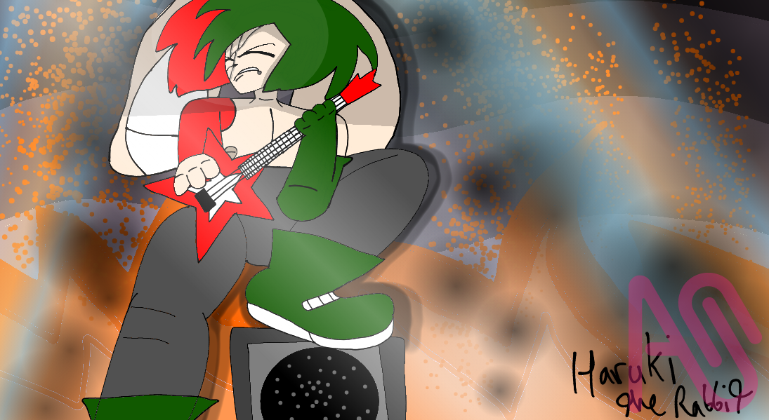 Haruki the Rabbit drawing Illust of Isatrolkilo