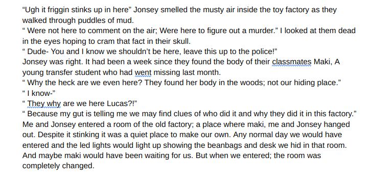 A Passage I Wrote In English Class Ali Chi Alus Uwu Kny Arc 的話題 Art Street