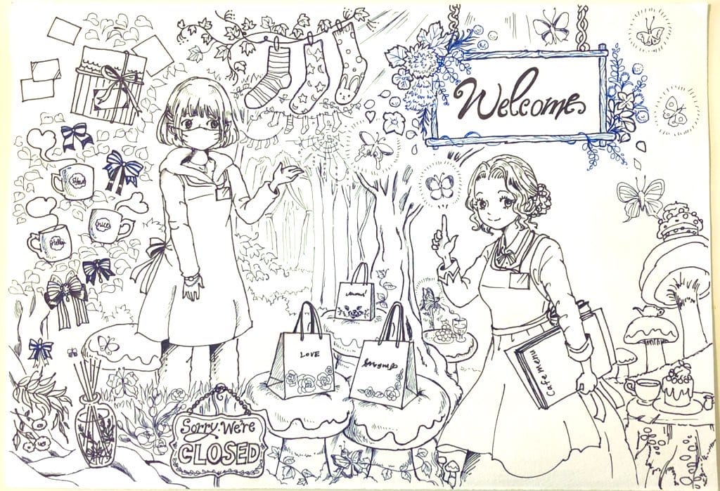 ホワイト系超人気高品質 製作途中 手描きイラスト アート 写真 ハンドメイドホワイト系 43 174 Jkkniu Edu