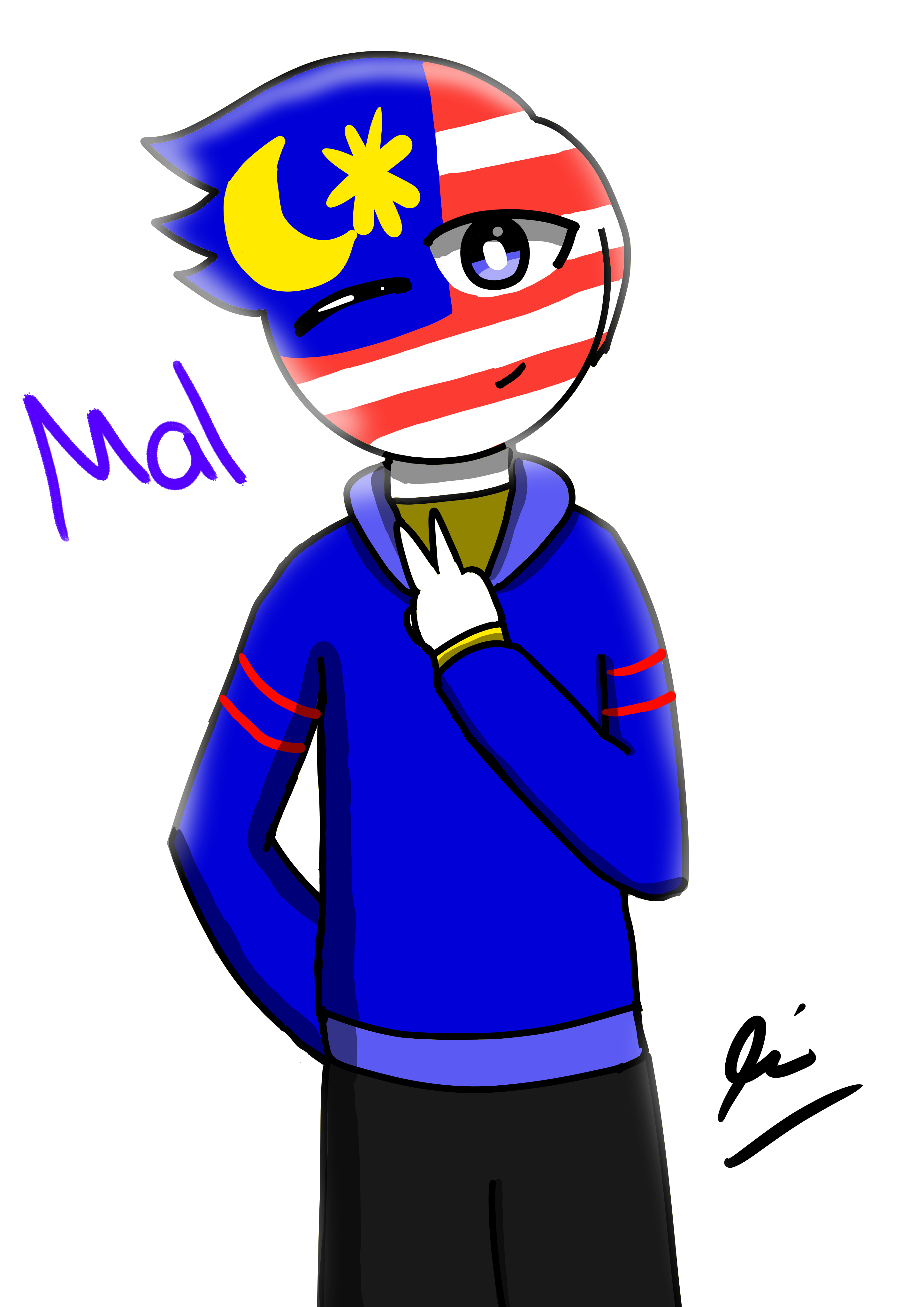 Redesign Malaysia (OC) Boba_milogirlz ^-^ - Illustrations ART street