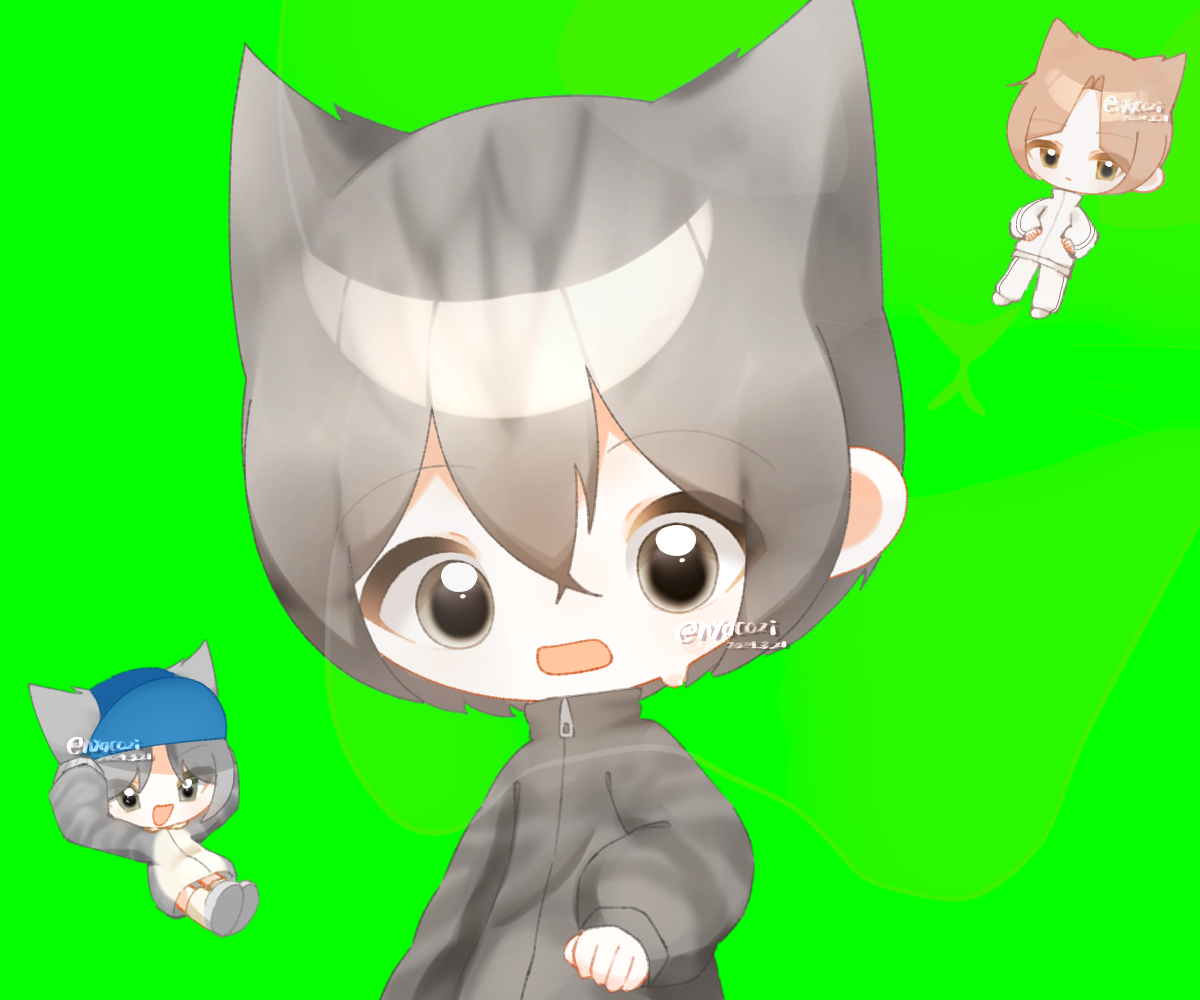 ヴィエナブロンズ コールドペイント 擬人化した猫 コック 調理師