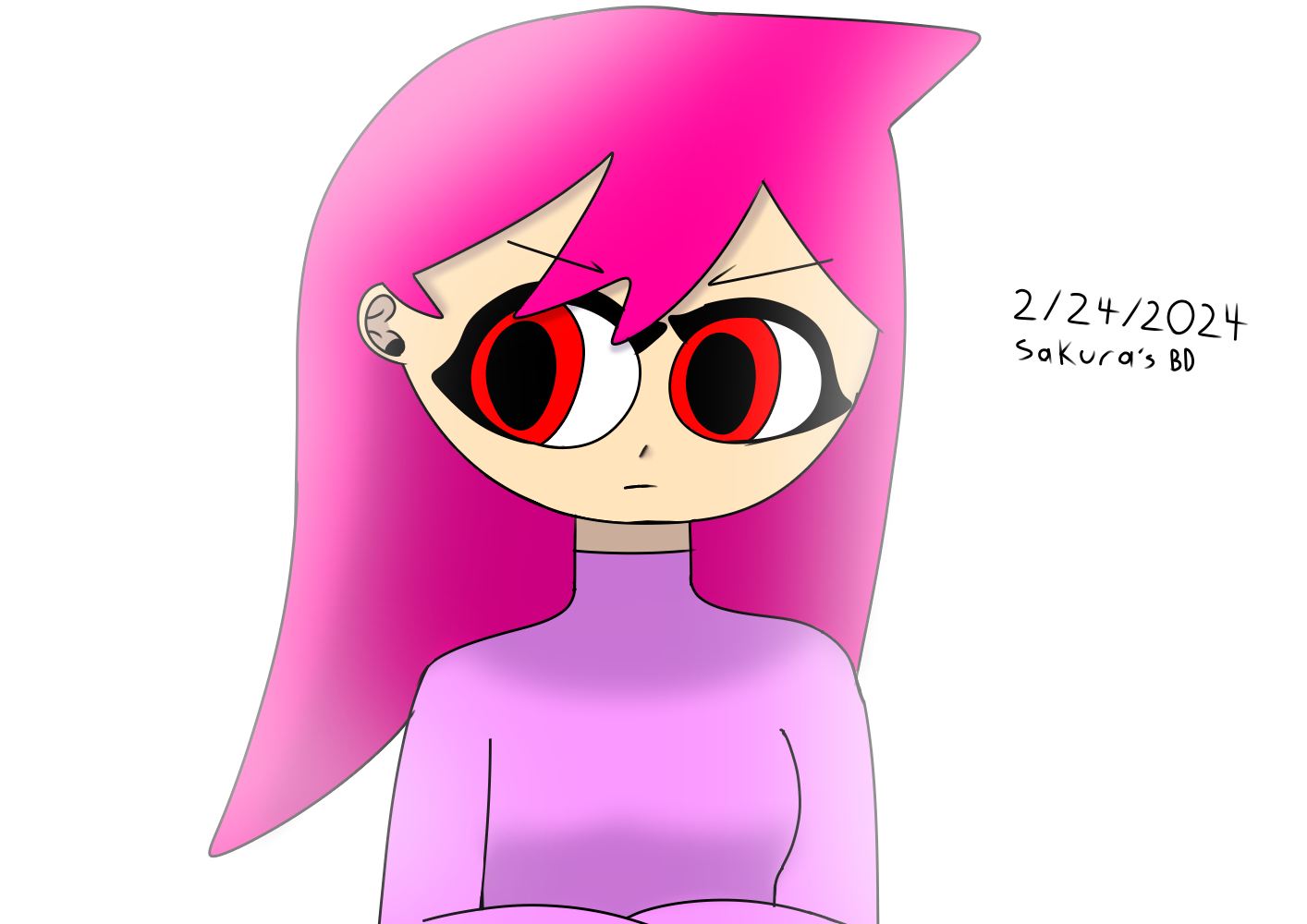 sakura-s-birthday-redraw-kittysnail725-illustrations-art-street