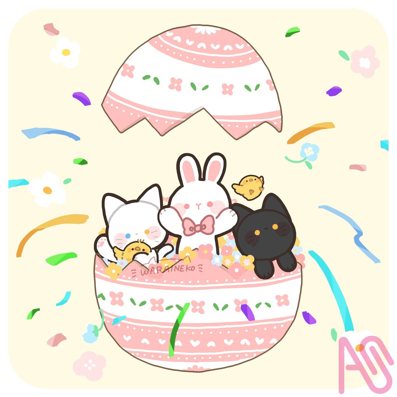 4月9日② 笑い猫 - Illustrations ART street