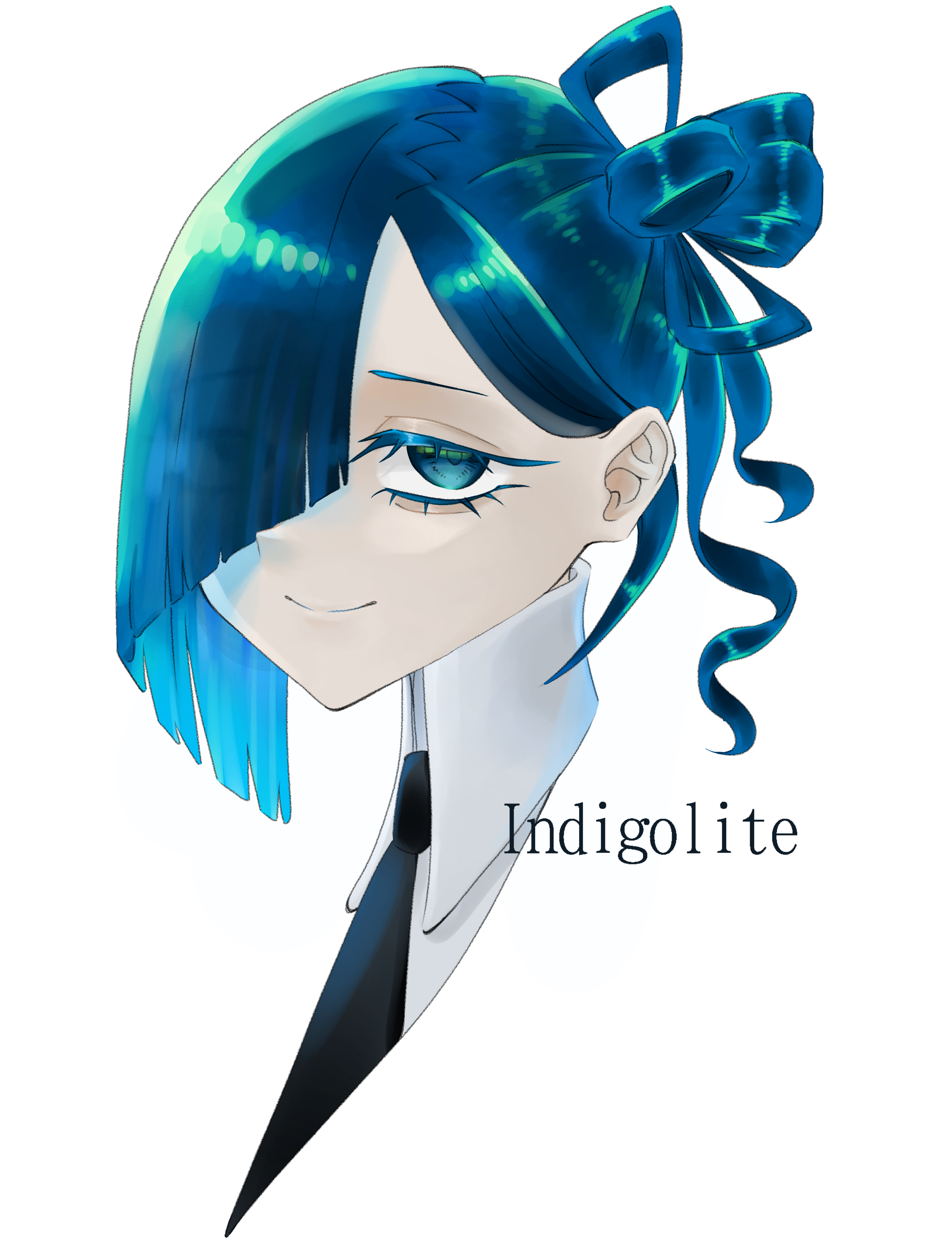 宝石の国 2次創作 インディゴライト (⃔𝓡𝓲𝓷 )⃕