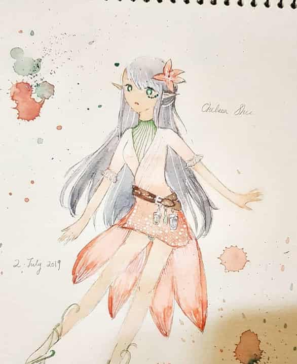 Rhododendron Personification 杜鵑花擬人化白千洛 Illustrations Art Street