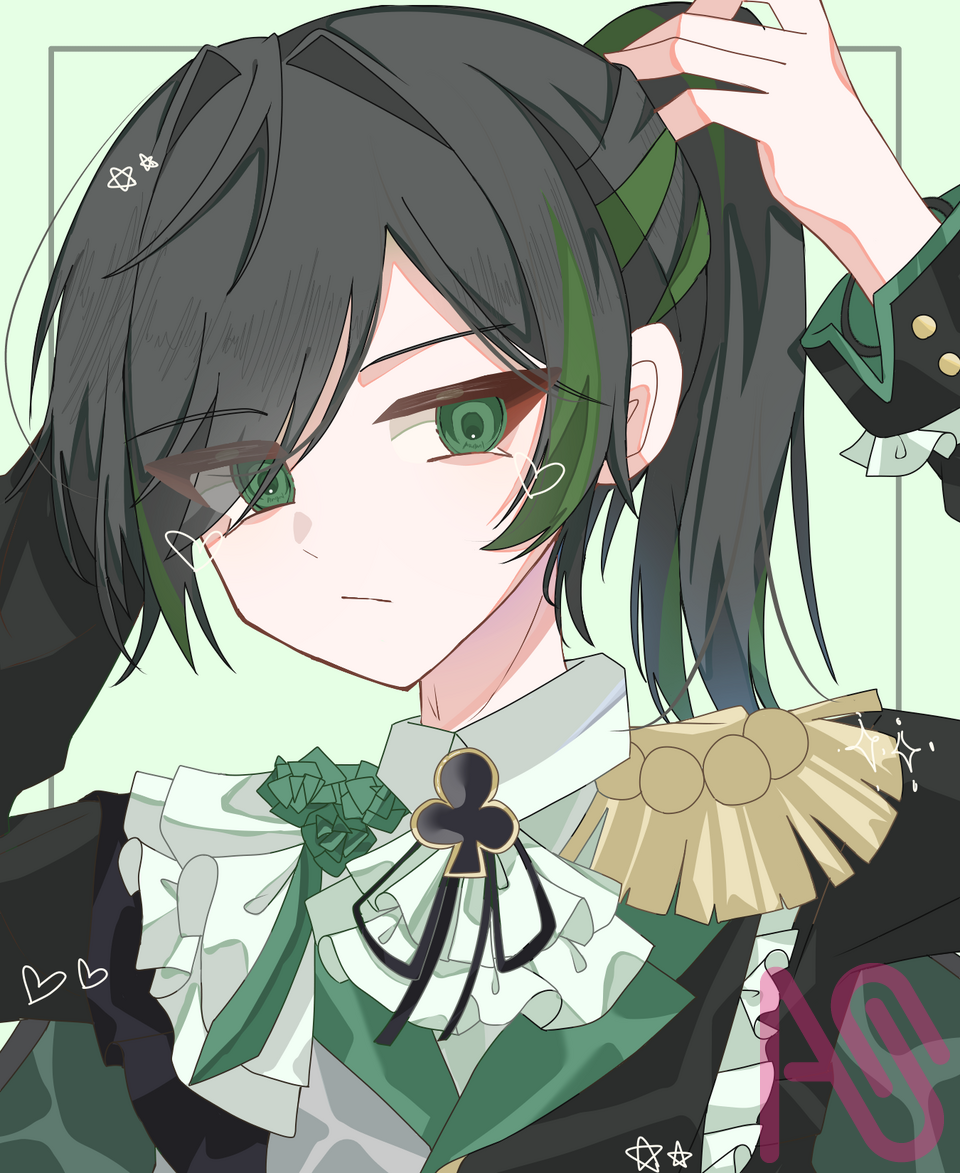 ポ ニ テ 男 子 Illust of まっちゃ  🍵 💫 ☯️ / 🥛 🍒 ponytail しゆんくん 騎士X ビジュ担