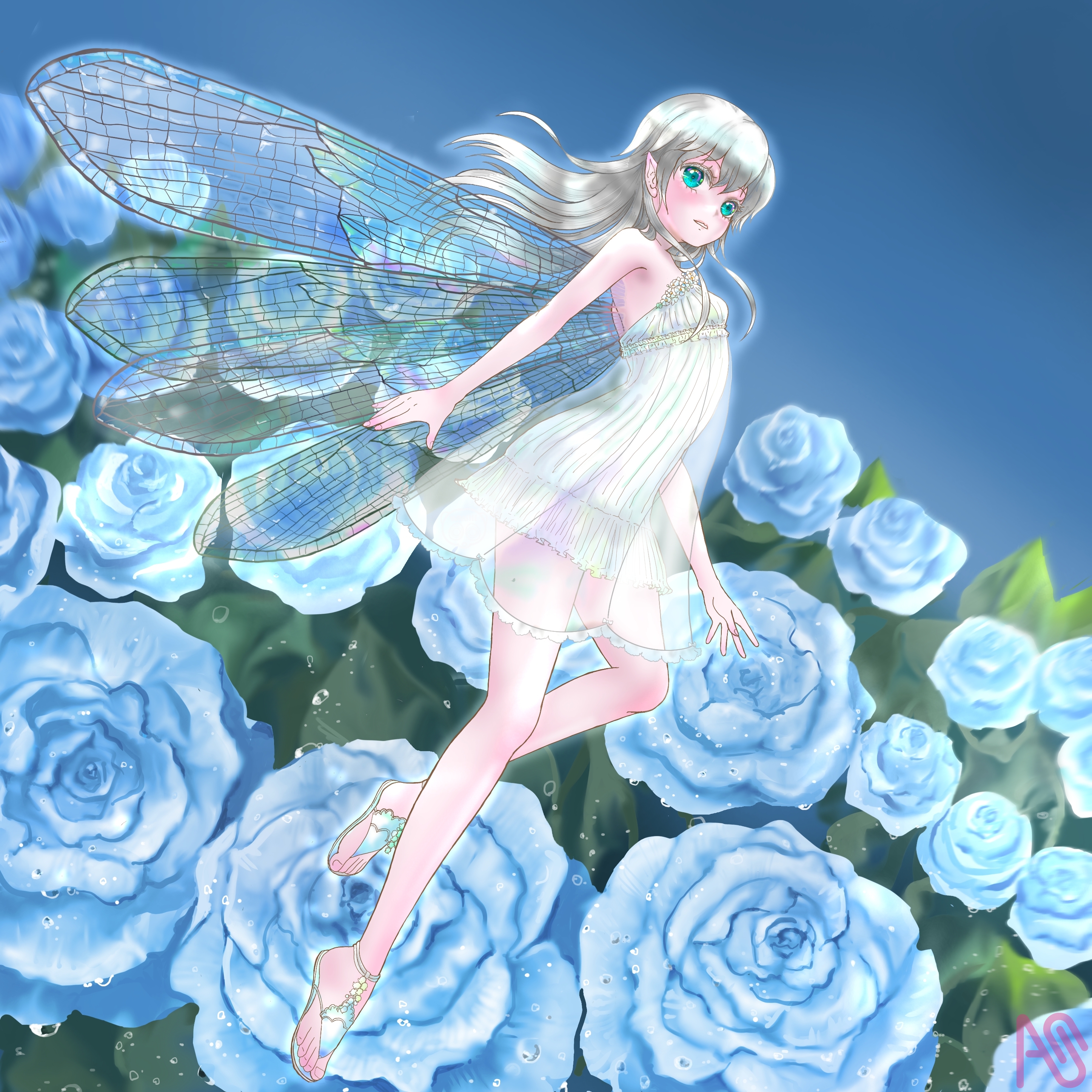スーパームーン　青い薔薇と天使の絵 06 Omnibusー青い薔薇・夢かなう スローロリス1号 - Illustrations
