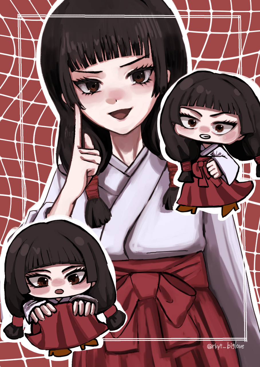 庵 歌姫꒰ঌ❤️🤍໒꒱ Illust of まつり JujutsuKaisen 庵歌姬