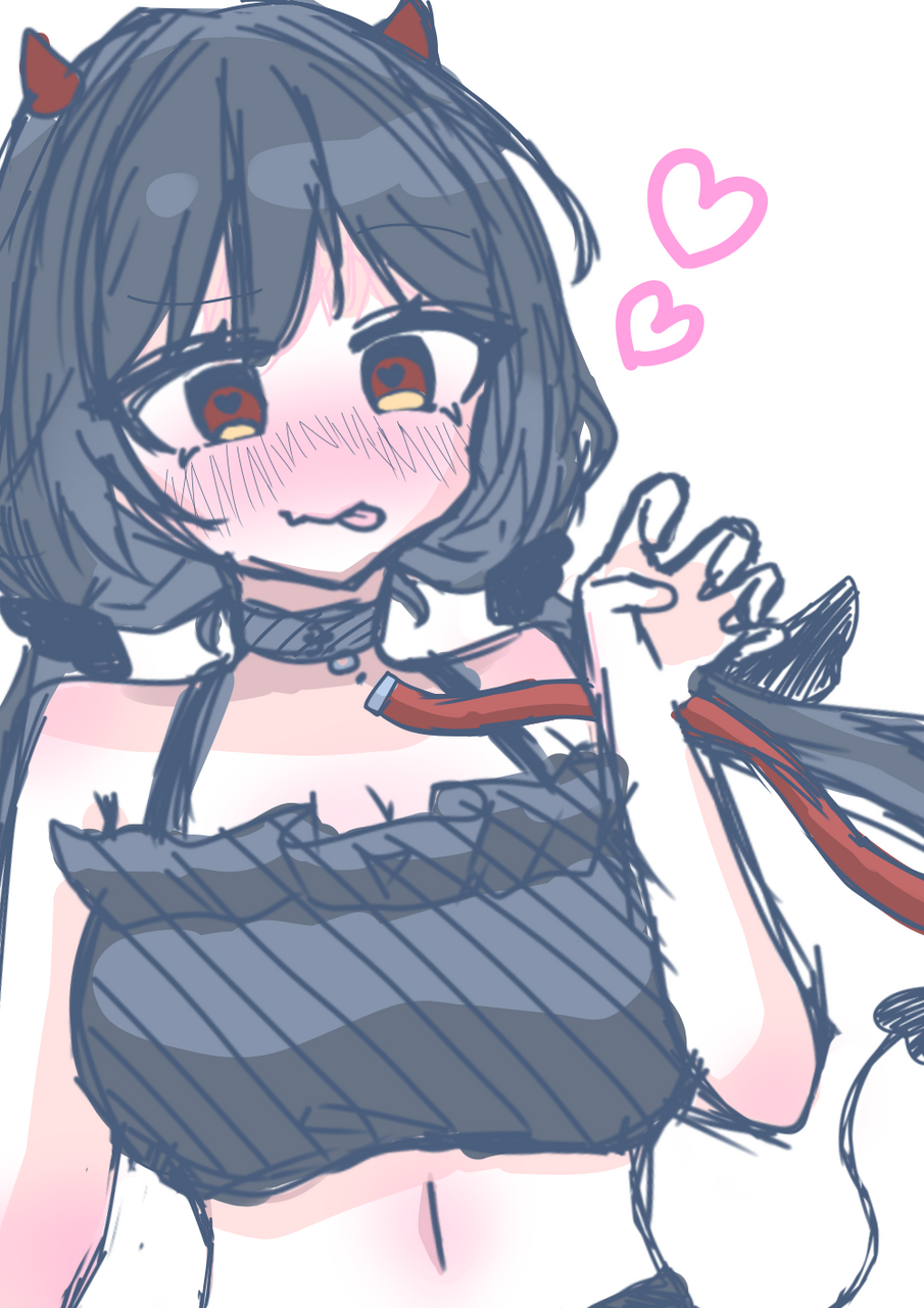 襲っちゃお...💕💕 Illust of 😎無能な桜美さん🥛🍒/🍵💫☯️ medibangpaint doodle 桜美みるく